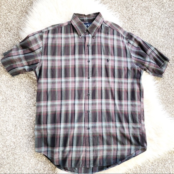 Ralph LaurenMens Plaid Button Down Shirt